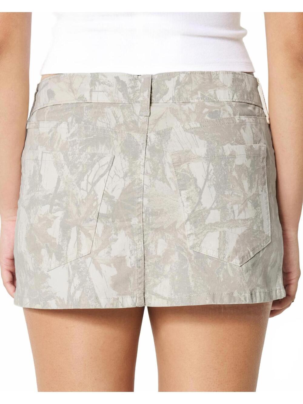 Hollister Low-Rise Camo Twill Mini Skort NWT White Camo Size 6 - Picture 5 of 5